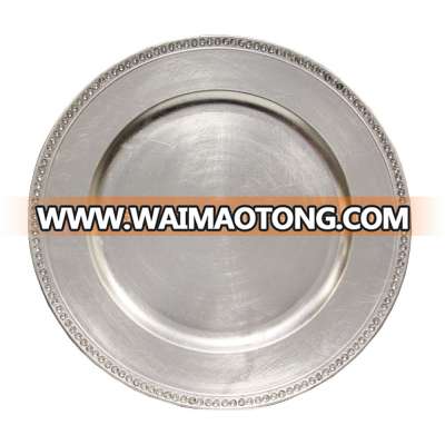 Stainless Steel Wedding Food Charger Plates