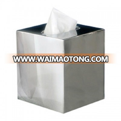 STAINLESS STEEL TISSUE BOX WITH REMOVABLE BASE